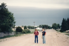 Jeff and Ray (with Becks) looking for Tornado in eastern Colorado