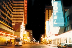 Heading down the strip