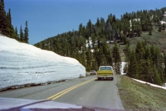 Raod in high country through Yellowstone