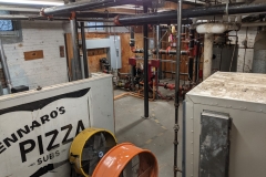 Basement boiler room